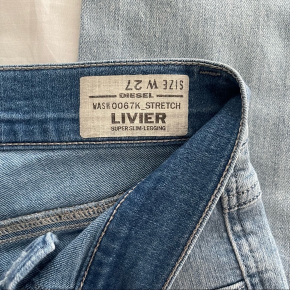 DIESEL Livier Super Slim-Legging Denim Jeans - Picture 10 of 12